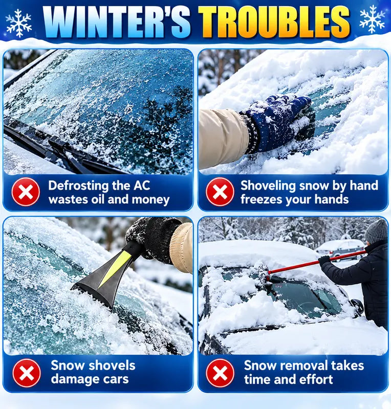 MagneticShield™ 3-Layer Windshield Snow Cover + Side Mirror Protectors