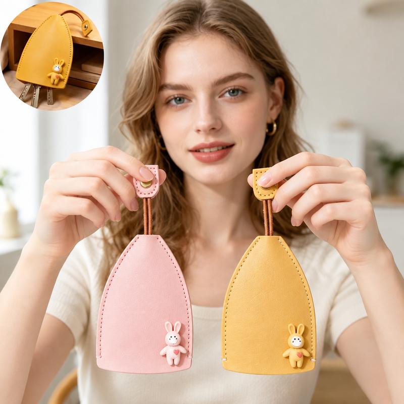Cute Cartoon Pull-out Key Case | Anti-Scratch Key Pouch | Kawaii Key Bag for Women Gift